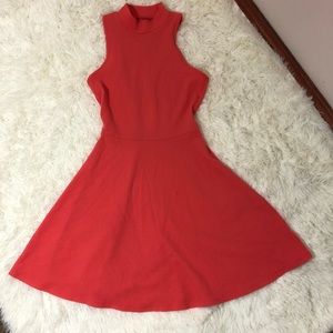 Decree Coral Sleeveless High Neck Dress w/ Open Back Size XS